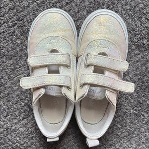 Vans Gold Sneakers with Velcro Strap and Flexible Soles